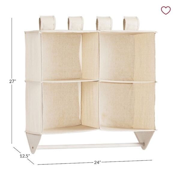 POTTERY Barn Double bar hanging closet organizer - Picture 8 of 9